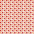Rot und orange karierte geometrische Tapete