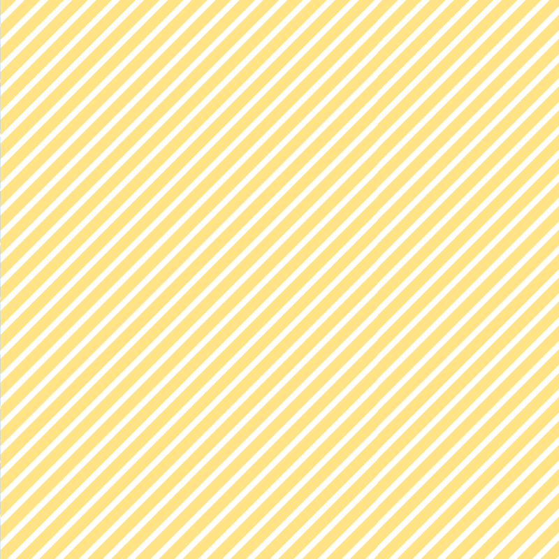 Papel pintado Rayas diagonal blanco con fondo amarillo