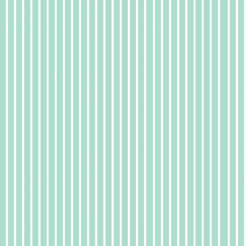 Wallpaper Weiße vertikale Streifen mit türkisblauem Hintergrund