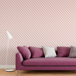 White diagonal stripes on pink background wallpaper