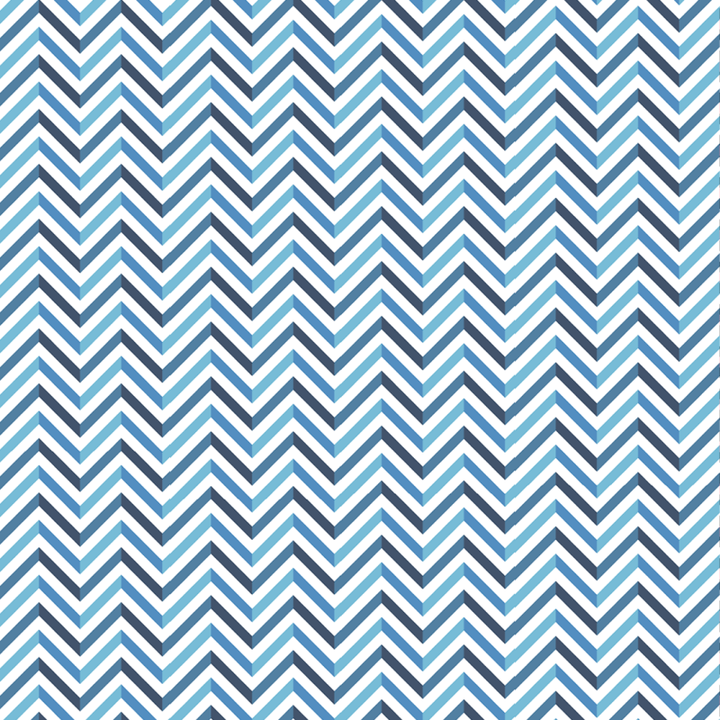 Carta da parati Zig zag Blu