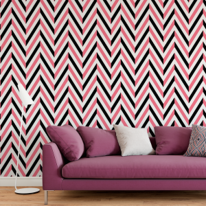 Papier peint Zig zag Azules...