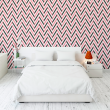 Wallpaper Zig zag Azules Pink and black