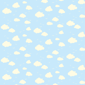 Papel pintado infantil nubes