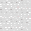 Children's wallpaper grey clouds