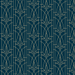 Victorian Geometric Wallpaper blue and gold