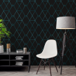 Geometric Wallpaper blue triangles