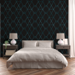Geometric Wallpaper blue triangles
