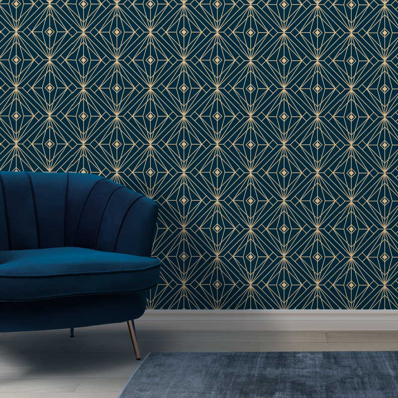 Geometric Wallpaper Triangles and rhombuses