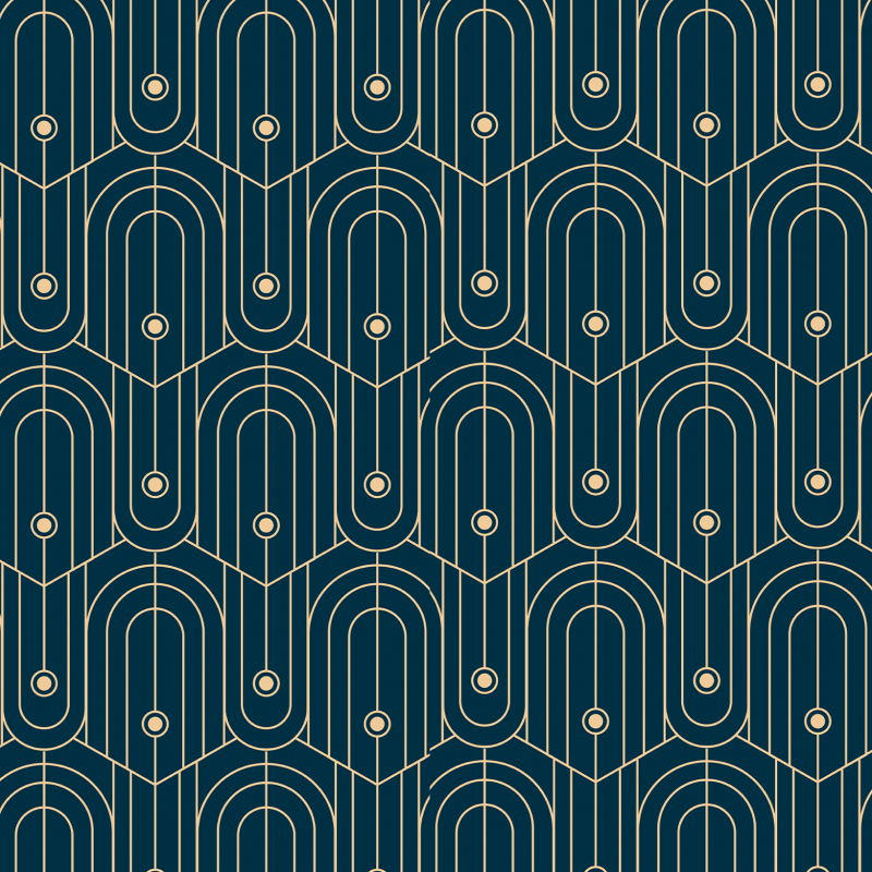 Geometrische Tapete kreisförmige Linien