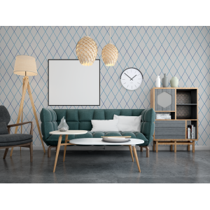 Geometric Wallpaper blue...