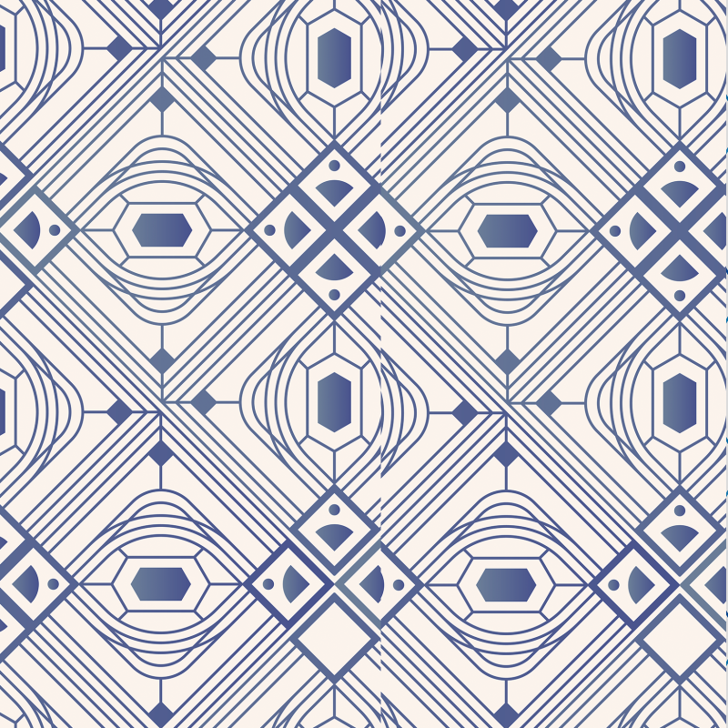 Triangles and squares blue geometric wallpaper