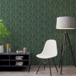 Triangles with stripes geometric wallpaper