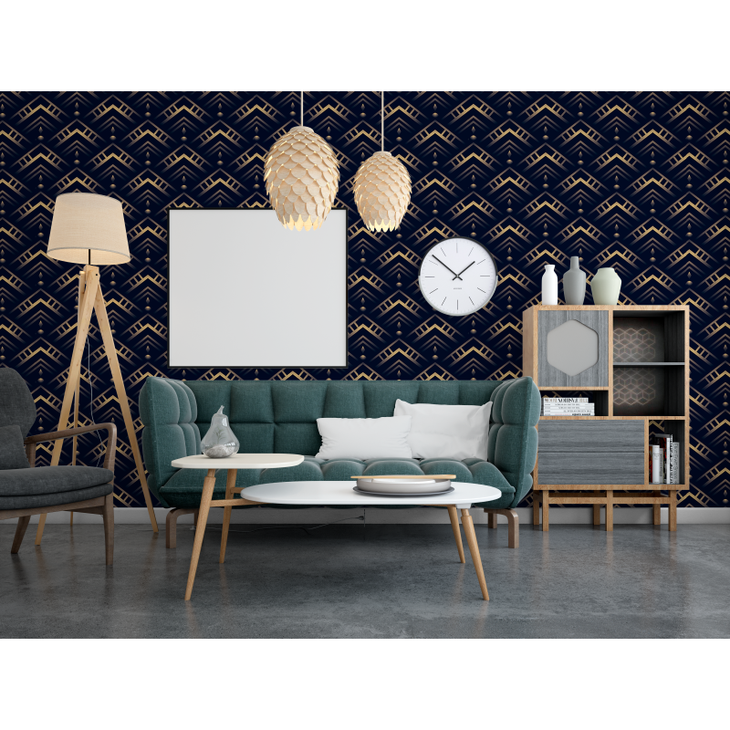 Geometric Wallpaper Triangles and circles