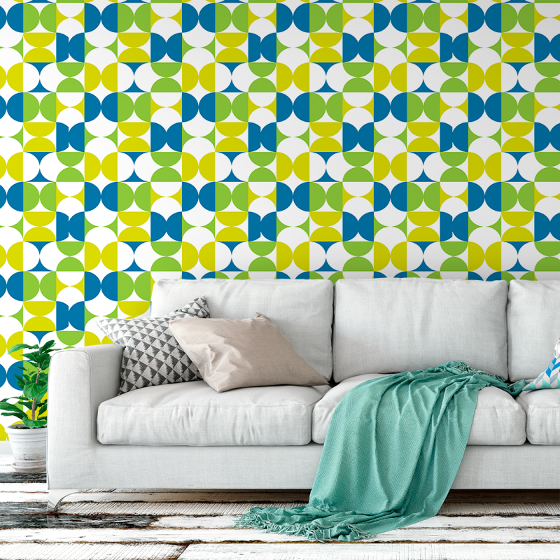 Geometric Wallpaper half circles