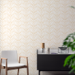 Geometric Luxury Circular Wallpaper White