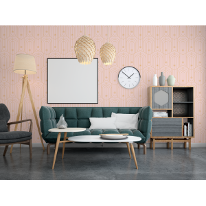 Geometrische Luxustapete in...