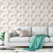 Boho Floral Wallpaper in Cream