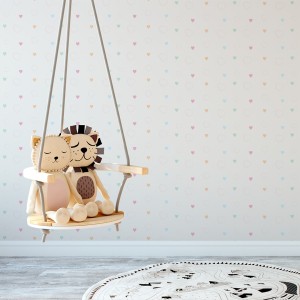 Papier peint cœurs d'enfants