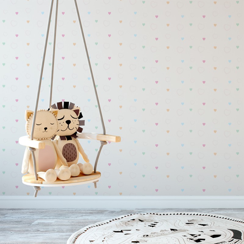 Children's wallpaper hearts