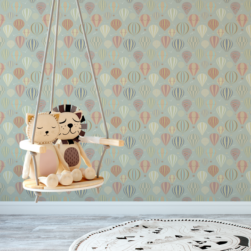 Papier peint enfants ballons