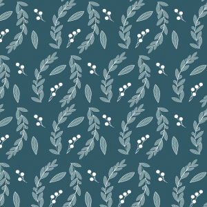 Floral Wallpaper Blue with...