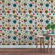 Papel Pintado Juvenil Día de Muertos con Motivo Calaveras