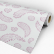 Doodle Children's Wallpaper Pink-Sweet Papaya