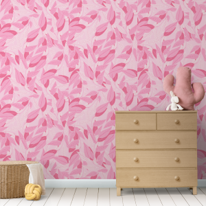 Autumn Pink Floral Wallpaper