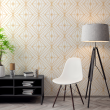 Luxury White and Gold Geometric Wallpaper Luxury White and Gold