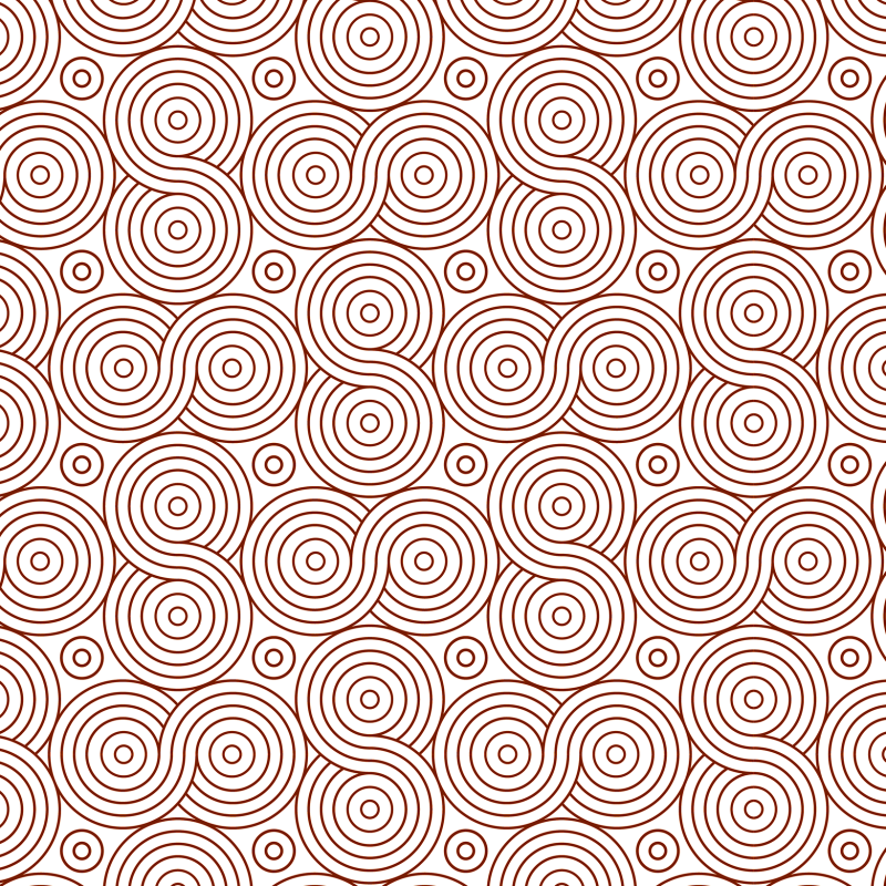 Red Geometric Circular Wallpaper