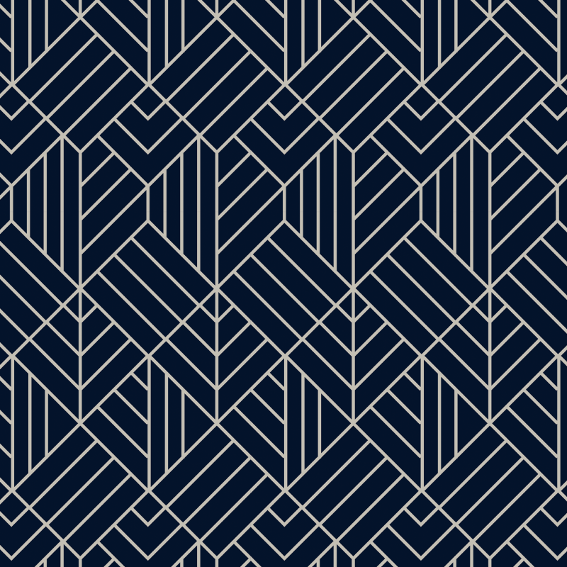 Cubic Geometric Wallpaper Blue Luxury