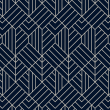 Cubic Geometric Wallpaper Blue Luxury
