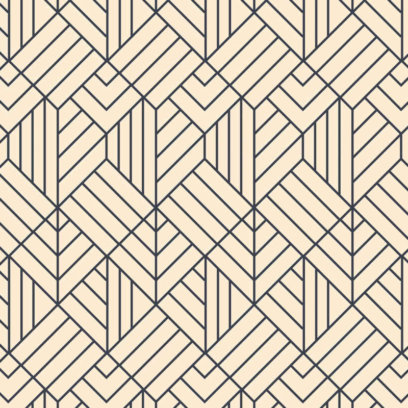 Cubic Geometric Cream Wallpaper Cubic