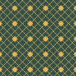 Papier peint géométrique or et vert