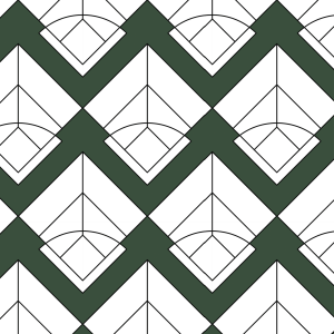 Papier peint géométrique vert