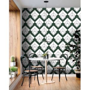 Green Geometric Wallpaper