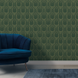 Luxury Green Geometric Wallpaper