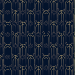 Luxury Blue Geometric Wallpaper