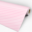 Carta da parati Rosa a strisce diagonali - Papaya dolce