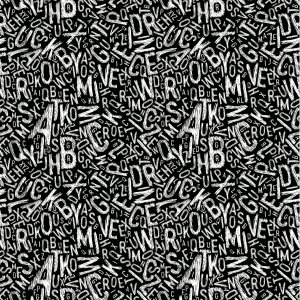Youth Wallpaper Letters Black