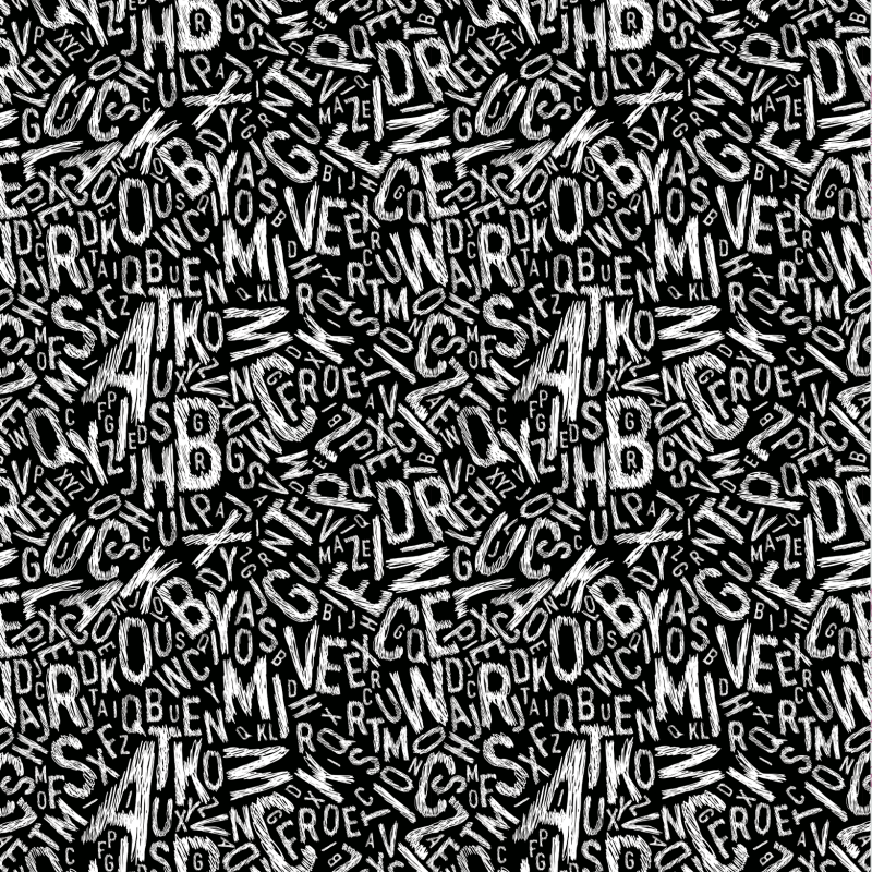 Youth Wallpaper Letters Black