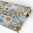 Papier Peint Carrelage Multicolore