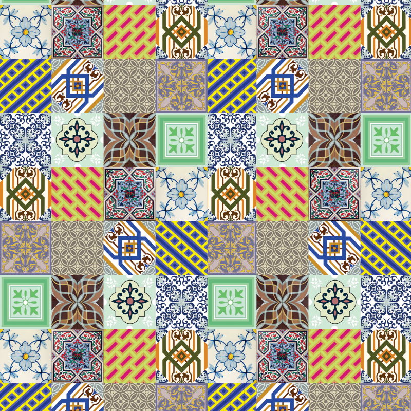 Vintage Tile Wallpaper