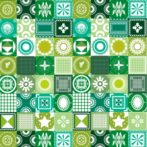 Green Tile Wallpaper