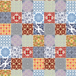 Papier Peint Carrelage Multicolore