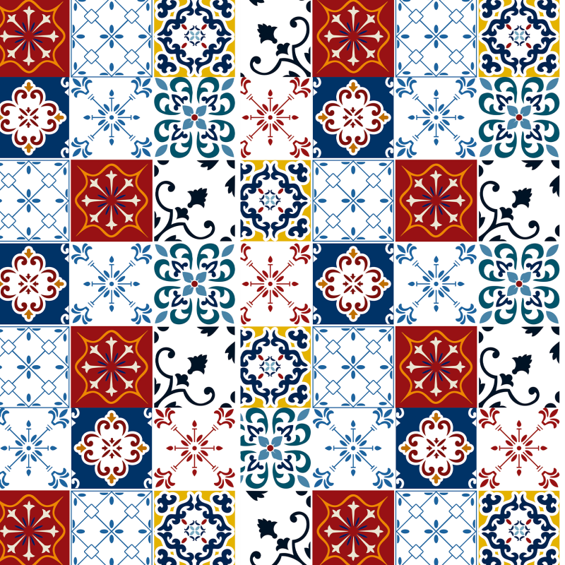 Vintage Tile Wallpaper
