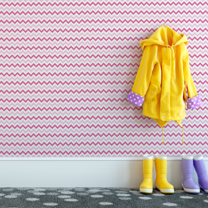 Papier peint Zig Zag rosados