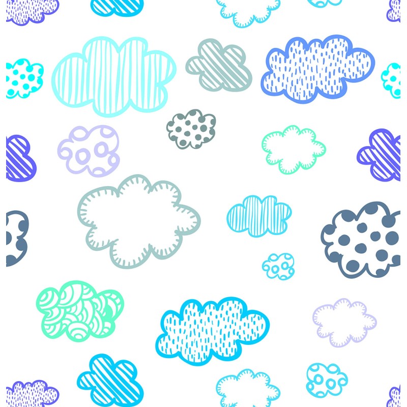 Papel Pintado Infantil Nubes