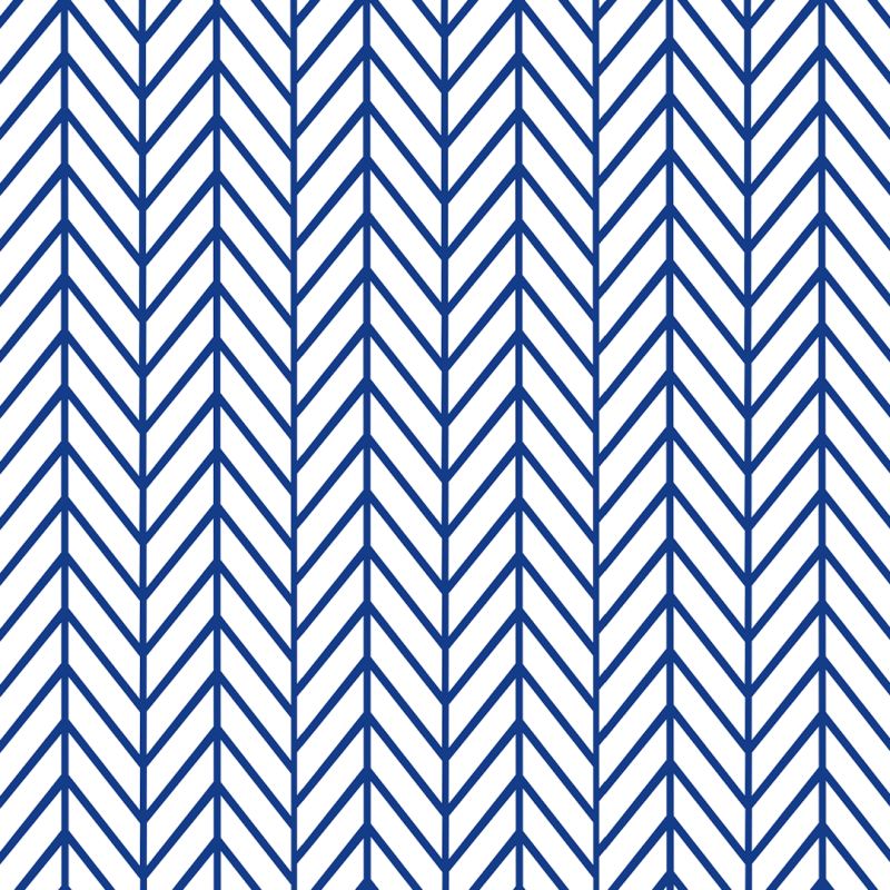 Papier peint zig zag flèches bleues